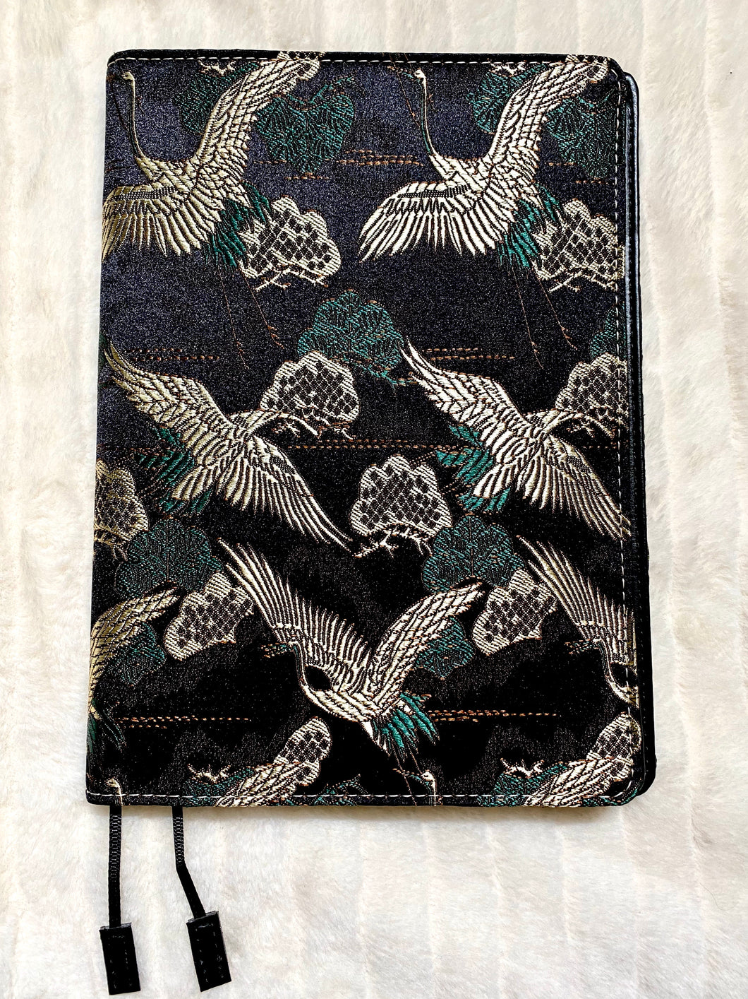 A5 Vibrant Black Crane Cover