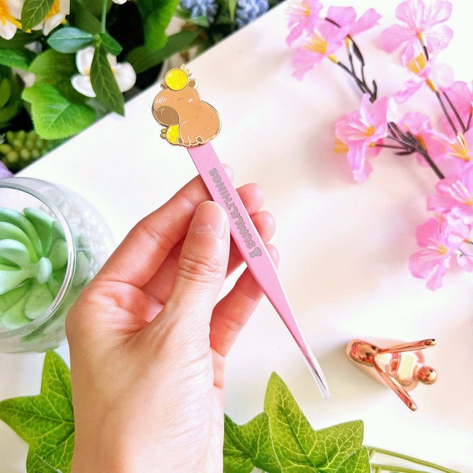Enamel Tweezer - Capybara (Fine Point)