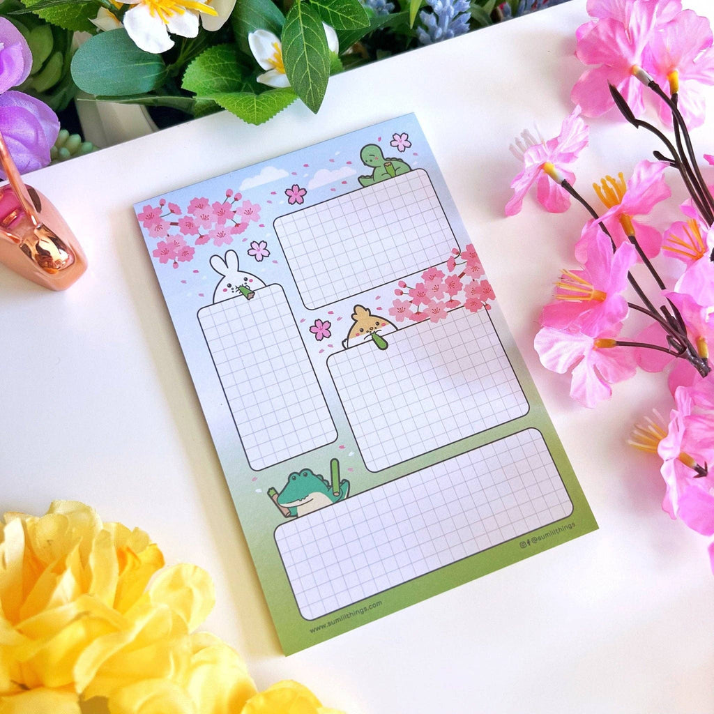 Notepad - Matcha Munchies – Hippo Noto by Squishy-Ink